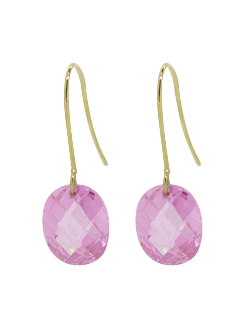 Pendientes Oro 18K Rosa de Francia