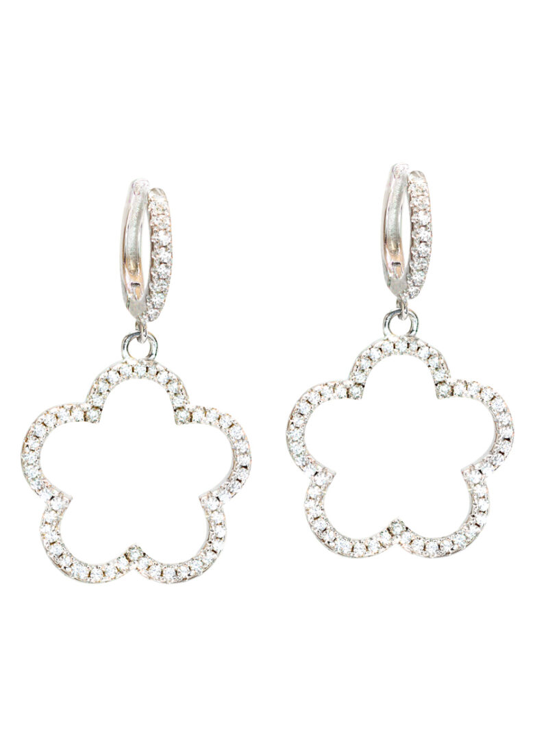 Pendientes Plata 1ª Ley Flor