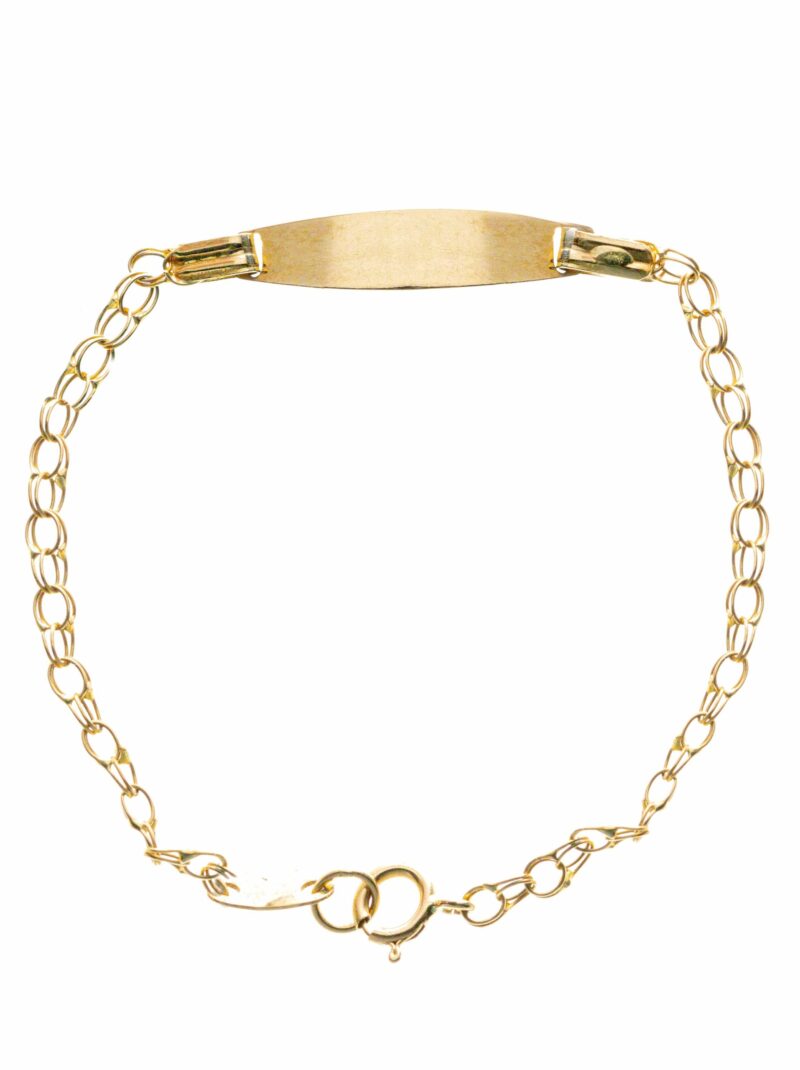 Pulsera bebé Oro 18K Placa