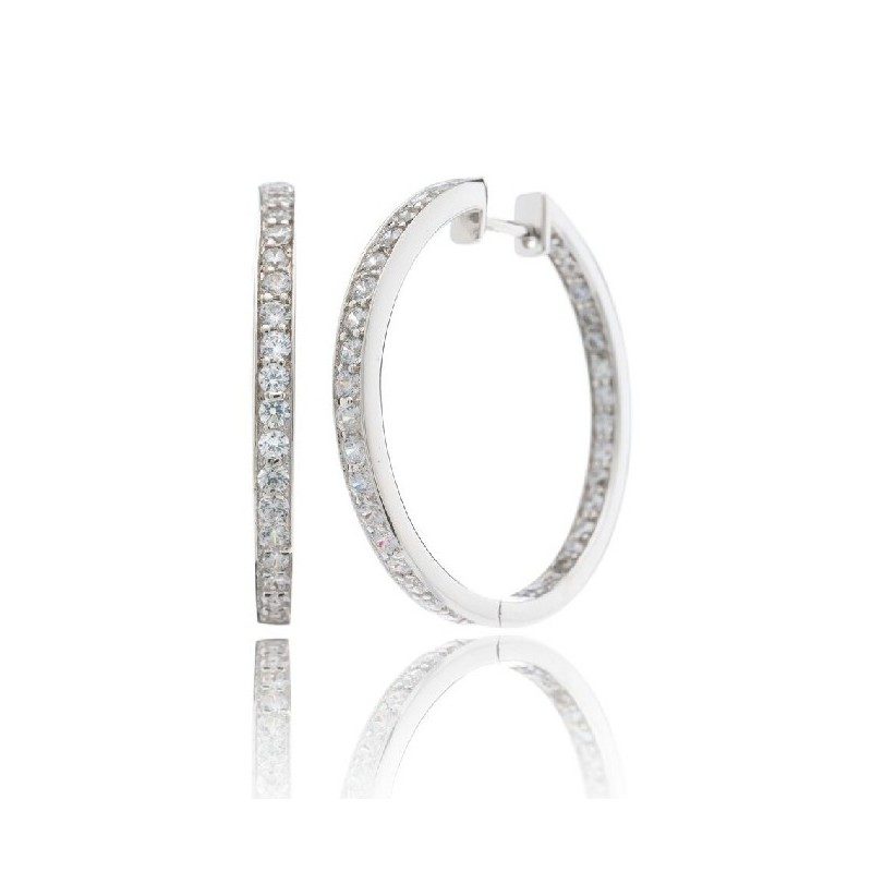 Pendientes Plata 1ª Ley Carcassone  Aro