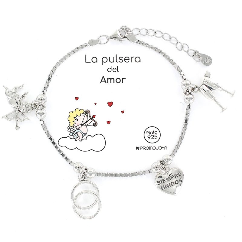 Pulsera Plata 1ª Ley Eres lo más Cupido
