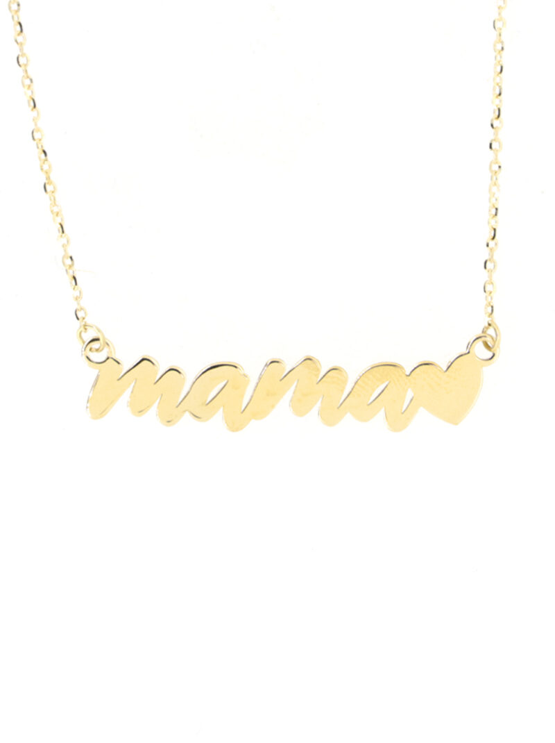 Gargantilla Oro 18K Mamá con Corazón