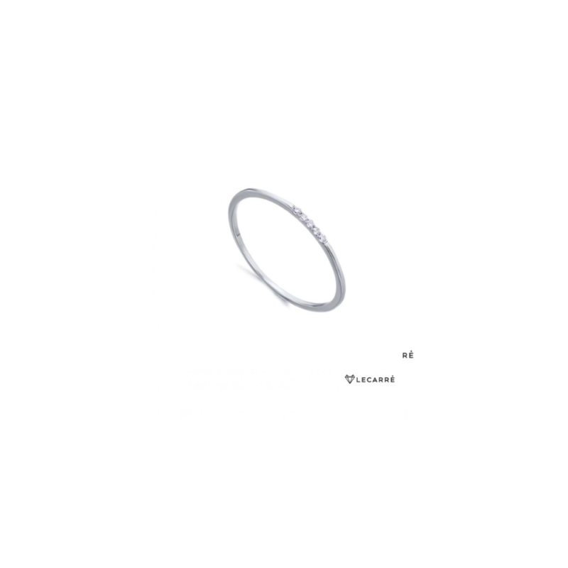 ANILLO CON 5 DIAMANTES EN ORO BLANCO LeCarré