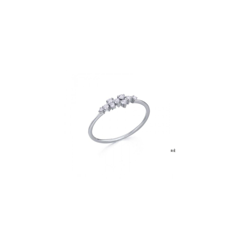 ANILLO CASCADA DIAMANTES ORO BLANCO LeCarré