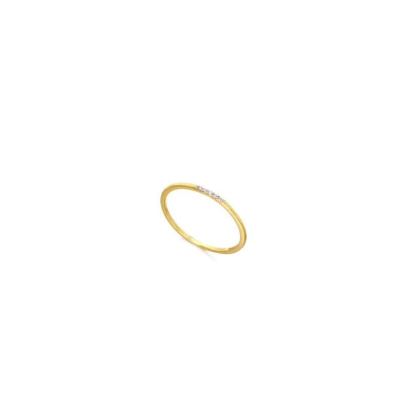 ANILLO CON 5 DIAMANTES EN ORO AMARILLO LeCarré