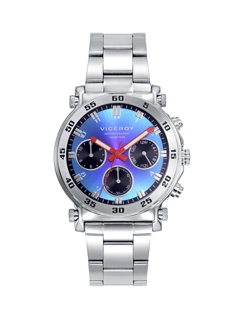 Reloj de Niño Viceroy Next, multifunción, caja y brazalete de acero, esfera multicolor