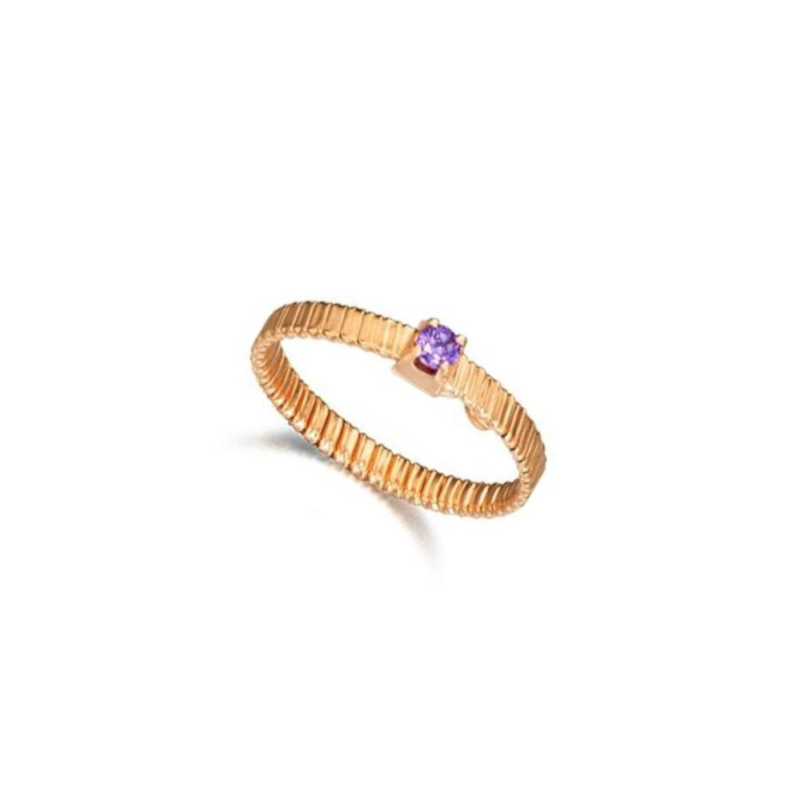 ANILLO TUBOGAS PLANO PLATA/ORO ROSA LeCarré