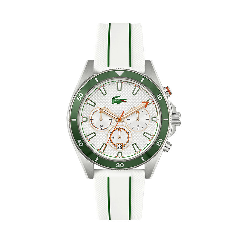 Reloj de hombre Lascote Mainsail de silicona blanco