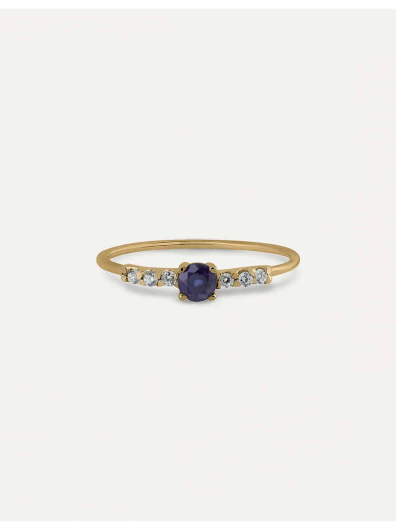 ANILLO MI REINA ZAFIRO ORO 9K BEA SOLDADO