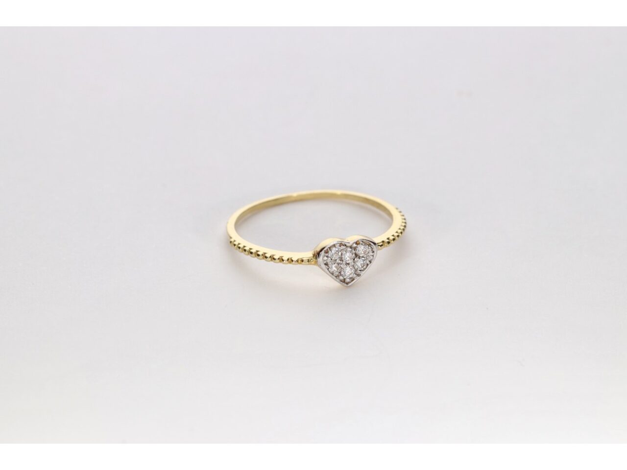 SORTIJA ORO 18K CORAZÓN CIRCONITAS - Imagen 3