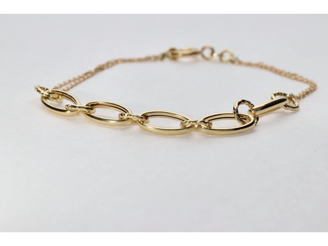 PULSERA ORO 18K ESLABON Y CADENA