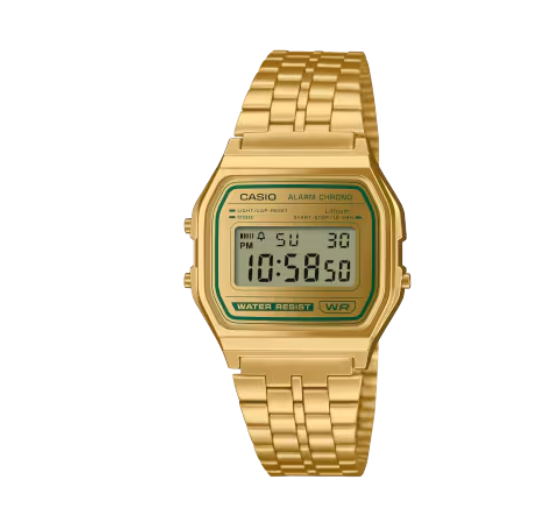 RELOJ CASIO ACERO DORADO DIGITAL A158WEGV-9AEF